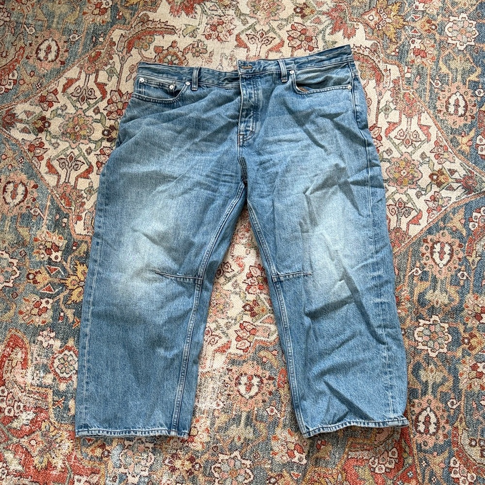 Madewell Relaxed Fit Light Blue Jeans (petite)